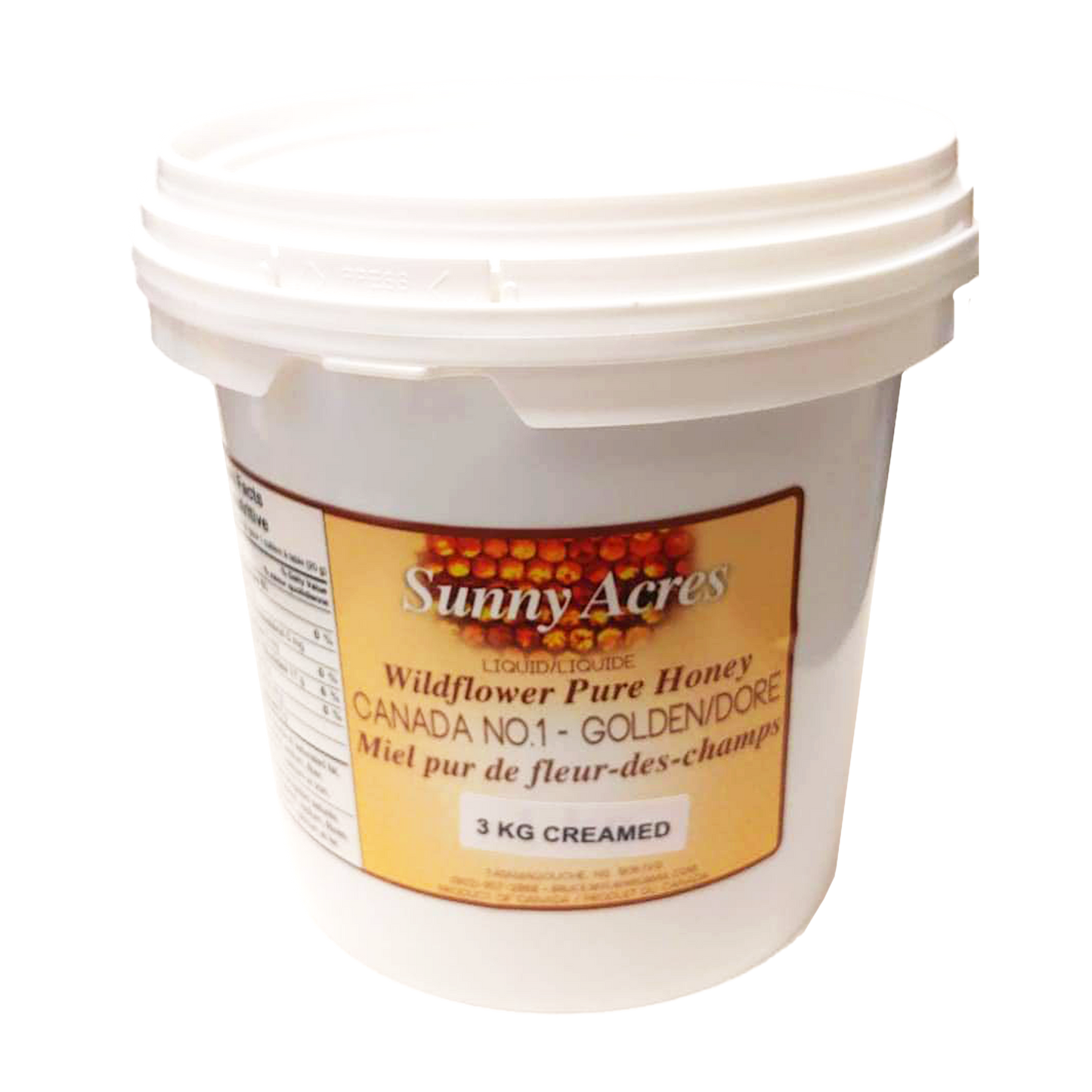 3kg white creamed wildflower pure nova scotia creamed honey no. 1 golden