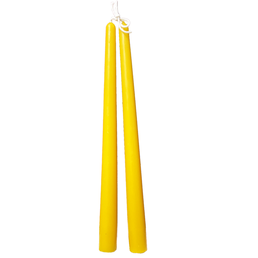 100% natural beeswax taper candles