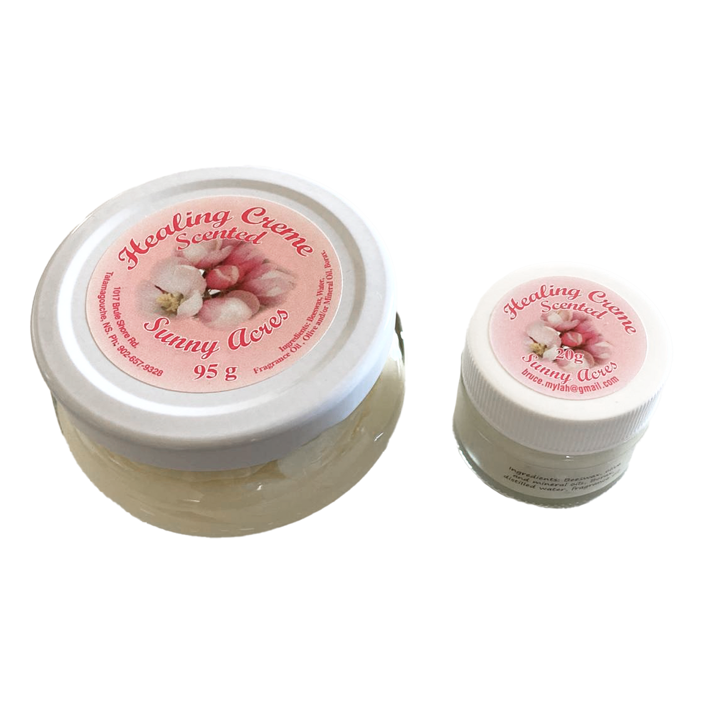 large and small aloha creme