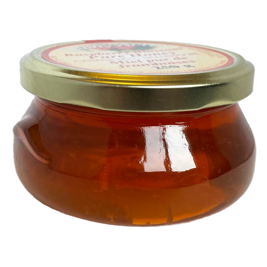 small jar raspberry blossom honey