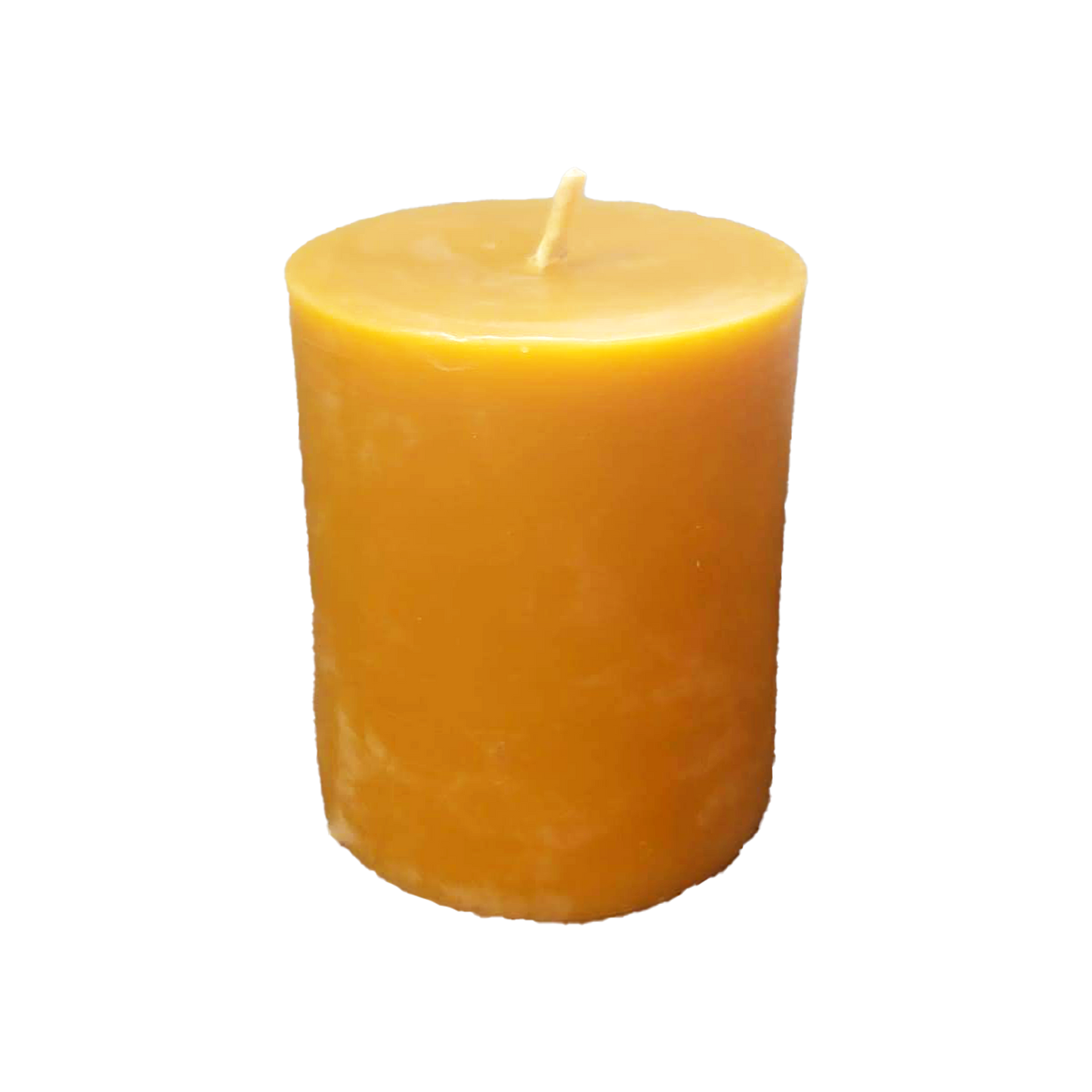short pure nova scotia beeswax pillar candle