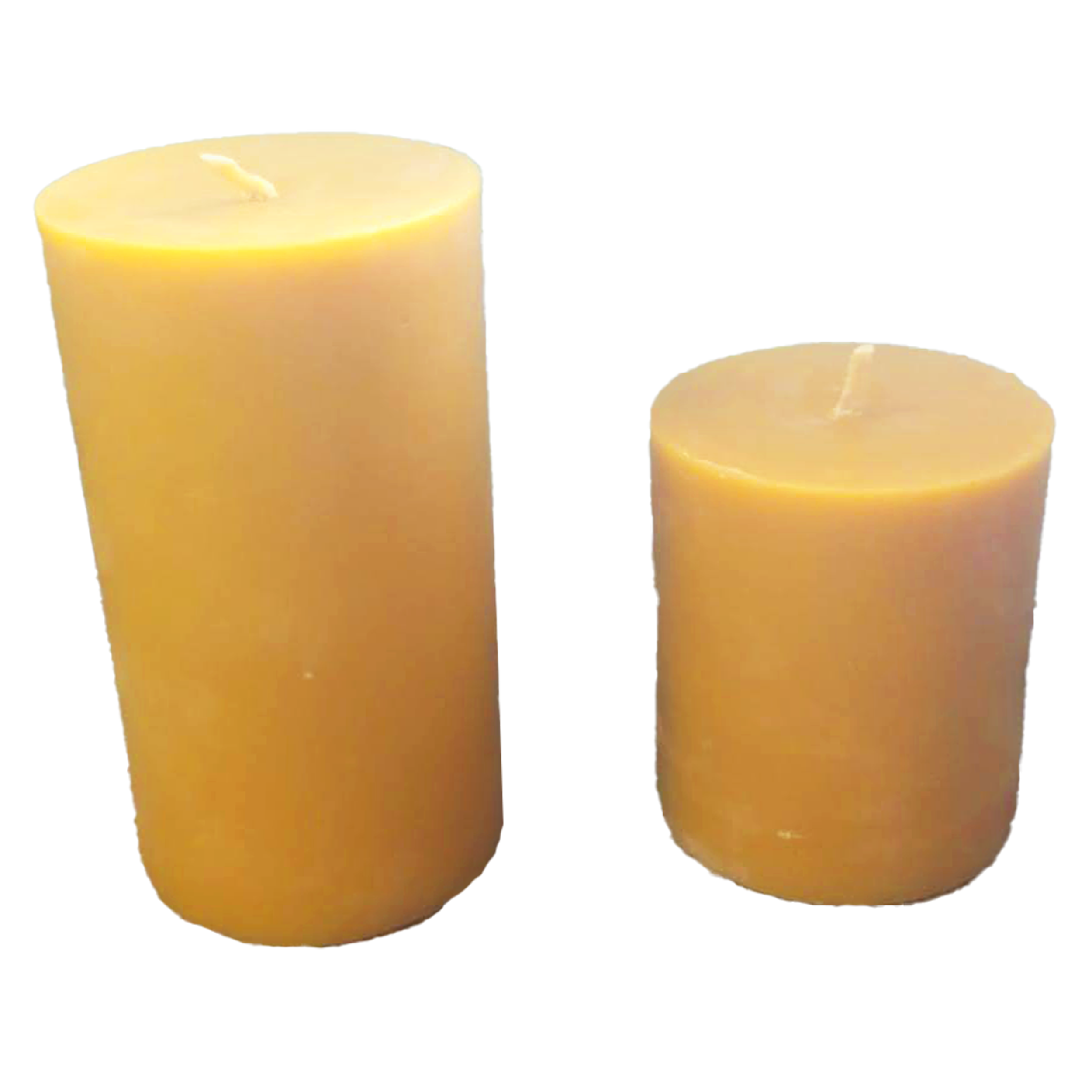 large and small pure nova scotia beeswax pillar candles