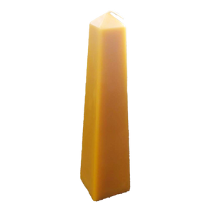 tall obelisk natural beeswax candle