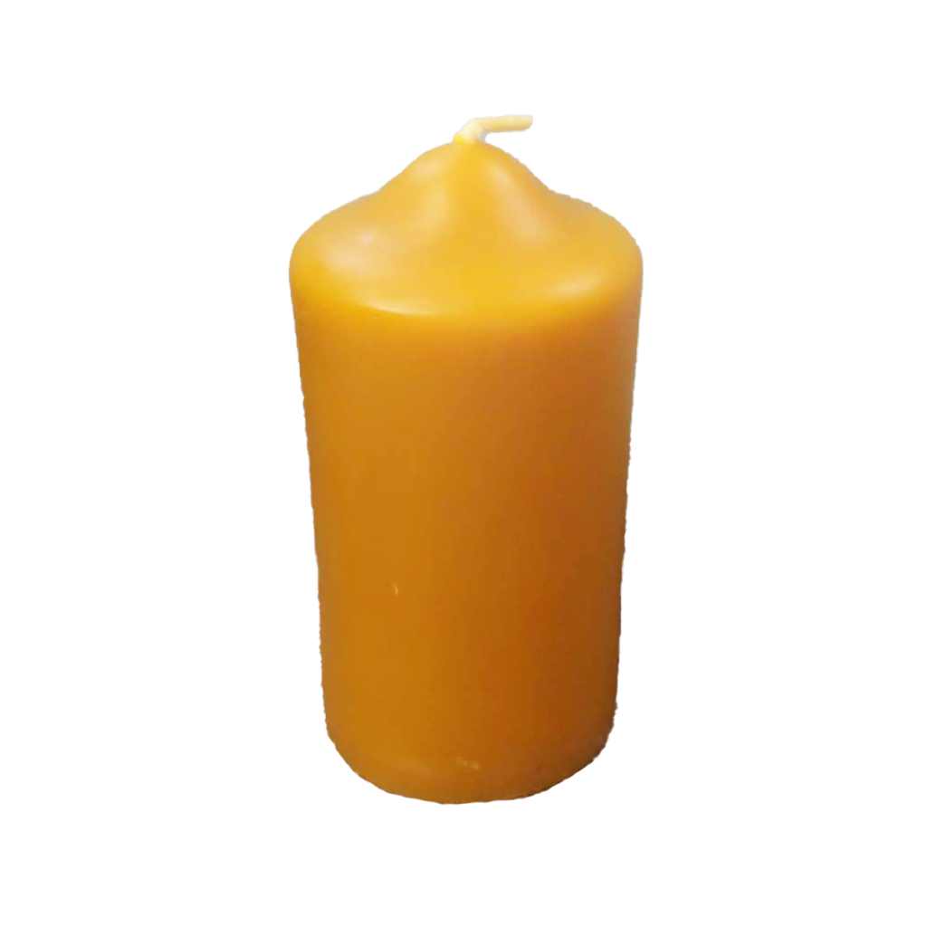round top pillar 100% pure beeswax candle
