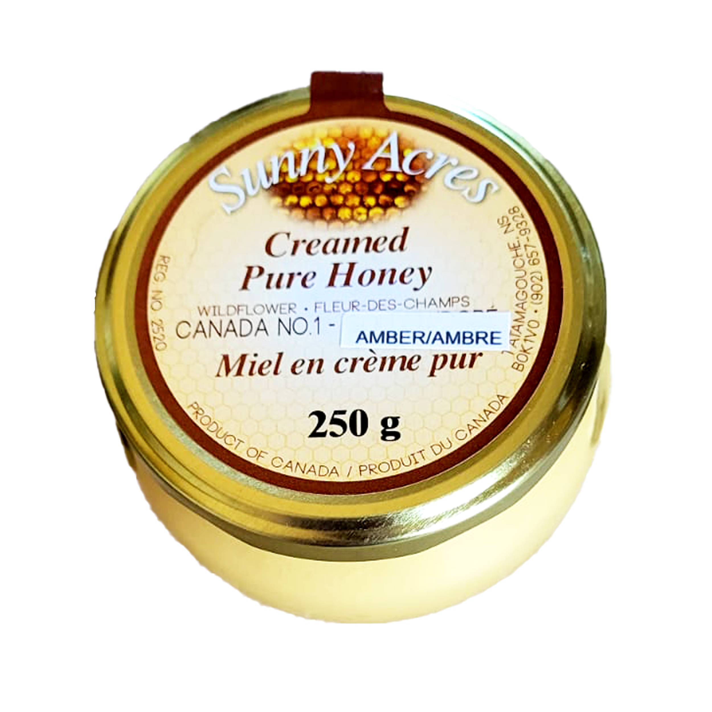 Small jar of Nova Scotia pure creamed honey