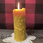 Load image into Gallery viewer, 100% pure nova scotia beeswax fern candle
