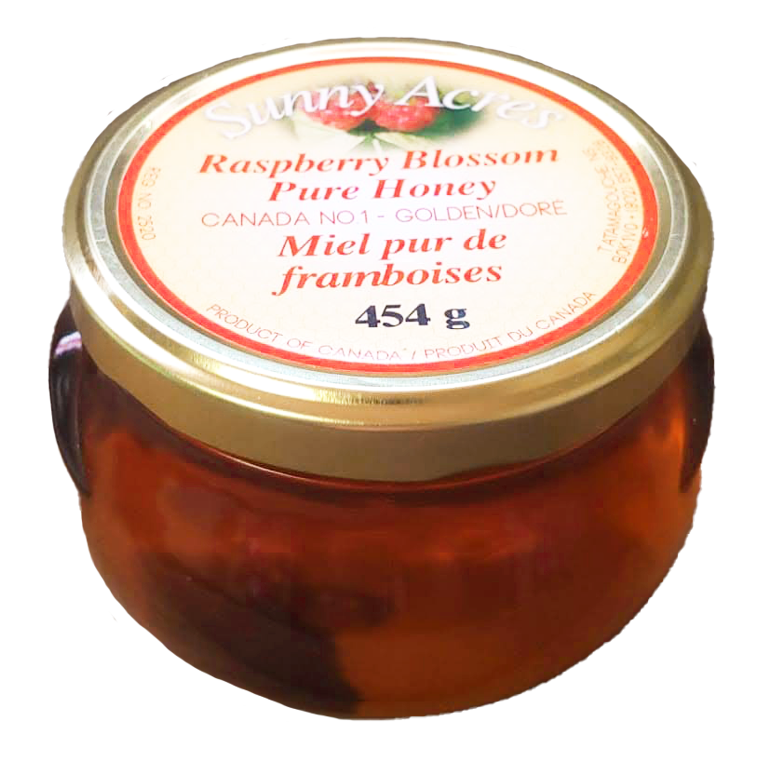 large jar raspberry blossom honey
