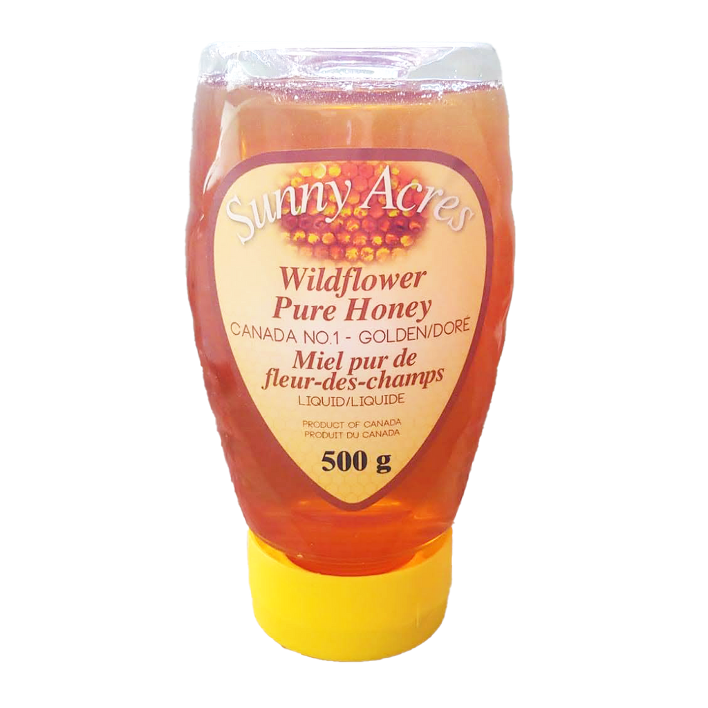 500 grams of honey in upside down squeeze bottle