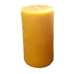 Load image into Gallery viewer, tall pure nova scotia beeswax pillar candle 
